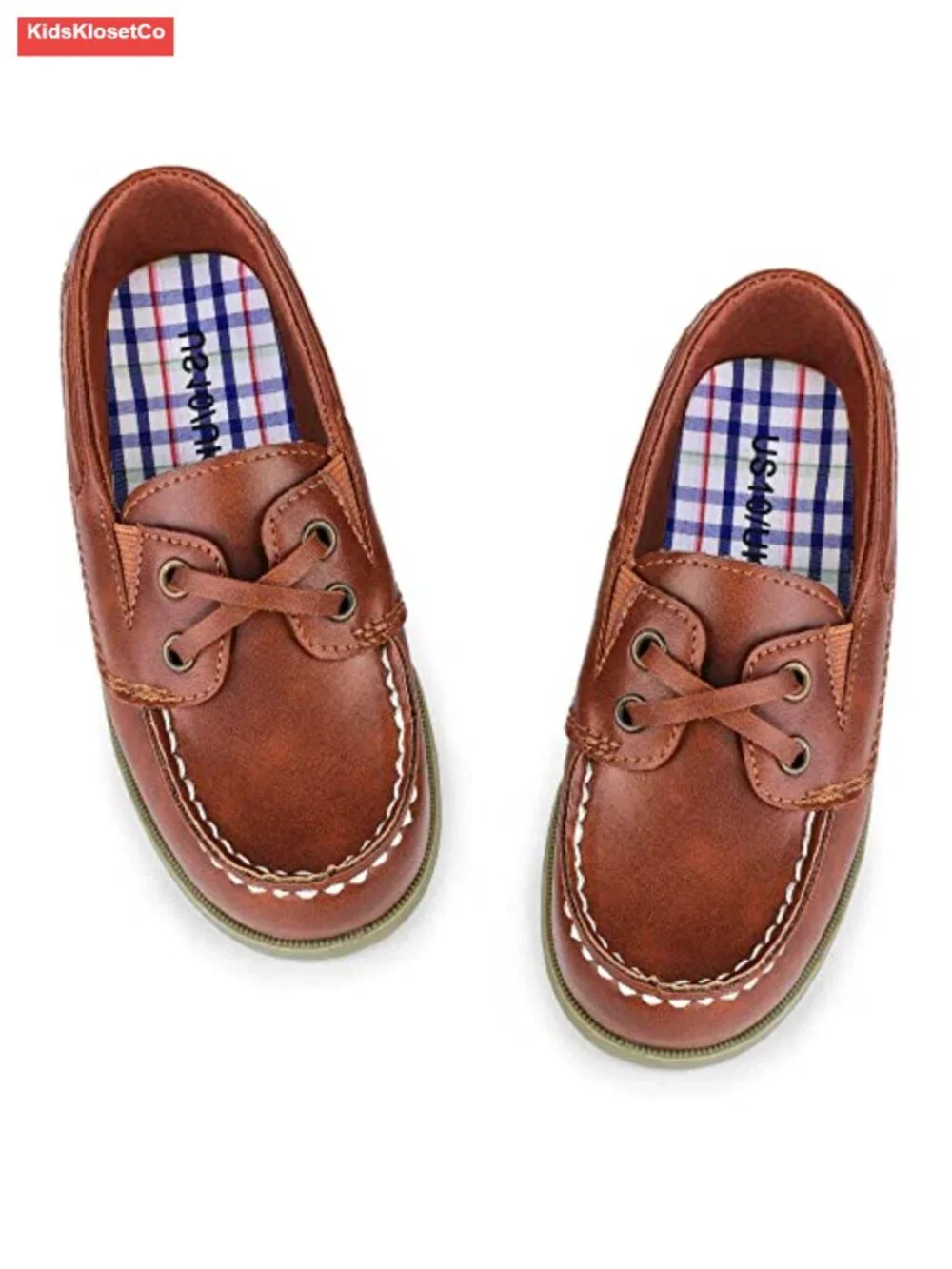 Boys Dress Shoes Slip on Loafers Non Slip Rubber Sole Memory Foam Faux Leather